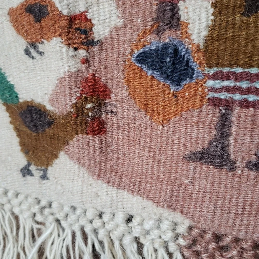 Textile Fiber Art Hand Woven Wall Tapestry